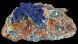 Malachite with Azurite Crystal Specimen - Morocco #60740-1